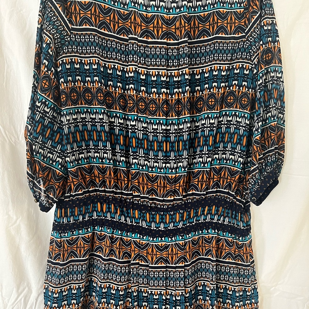 Stylus woman multi colors casual dress size M